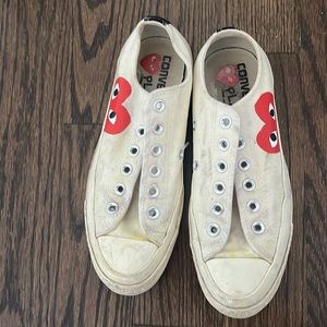 Comme de garçons converse sneakers